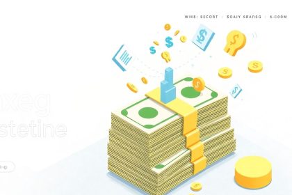 Isometric cash stack with tax-related floating elements.